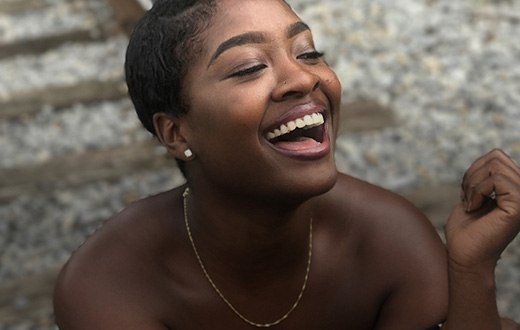 Woman with a beautiful smile outdoors