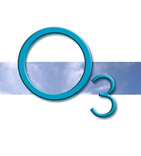 The Ozone chemical symbol