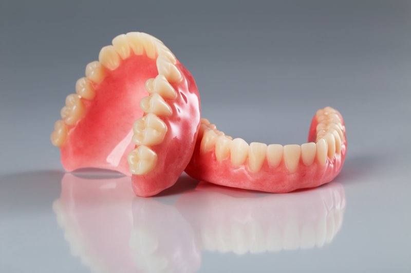 set of full dentures